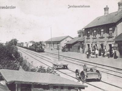 Billede af den første station i Brønderslev